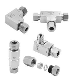 中压双卡套接头，20D 系列